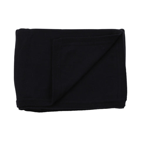 cotton cashmere navy blanket - Tobacco Root General Store